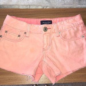 American Eagle pink corduroy shorts